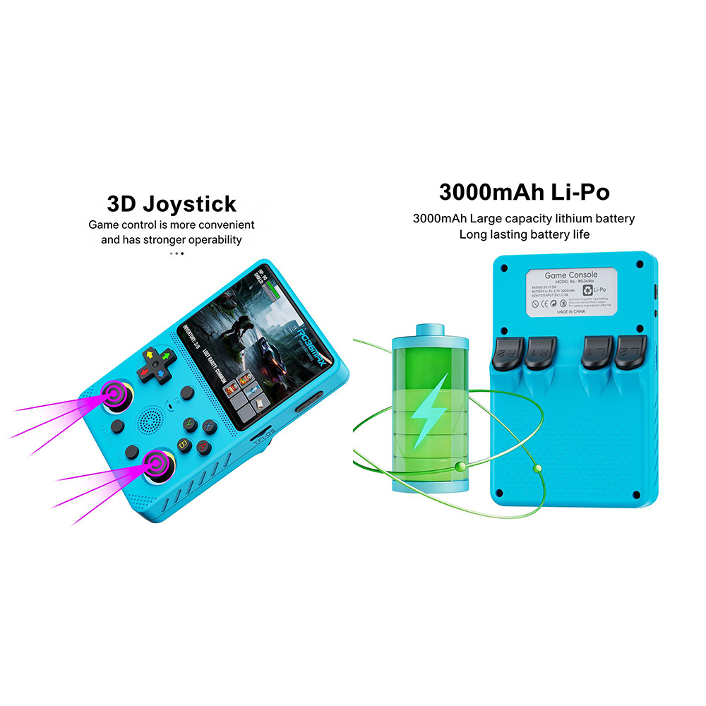 Retro Handheld Game Console R36S - جهاز ألعاب محمول RG36MAX، جهاز ألعاب