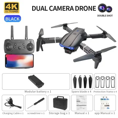 E99 K3 Pro 4K الطائرة بدون طيا - مراجعة Fpv Brushless Rc Drone 4K وسعره