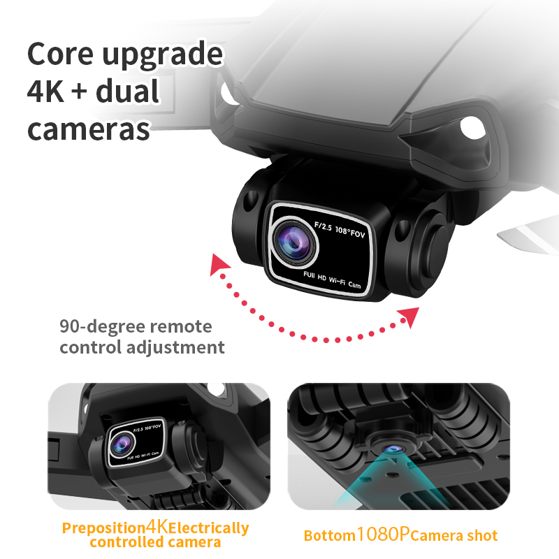 طائرة بدون طيار L900 PLUS مع ن - مراجعة Fpv Brushless Rc Drone 4K وسعره