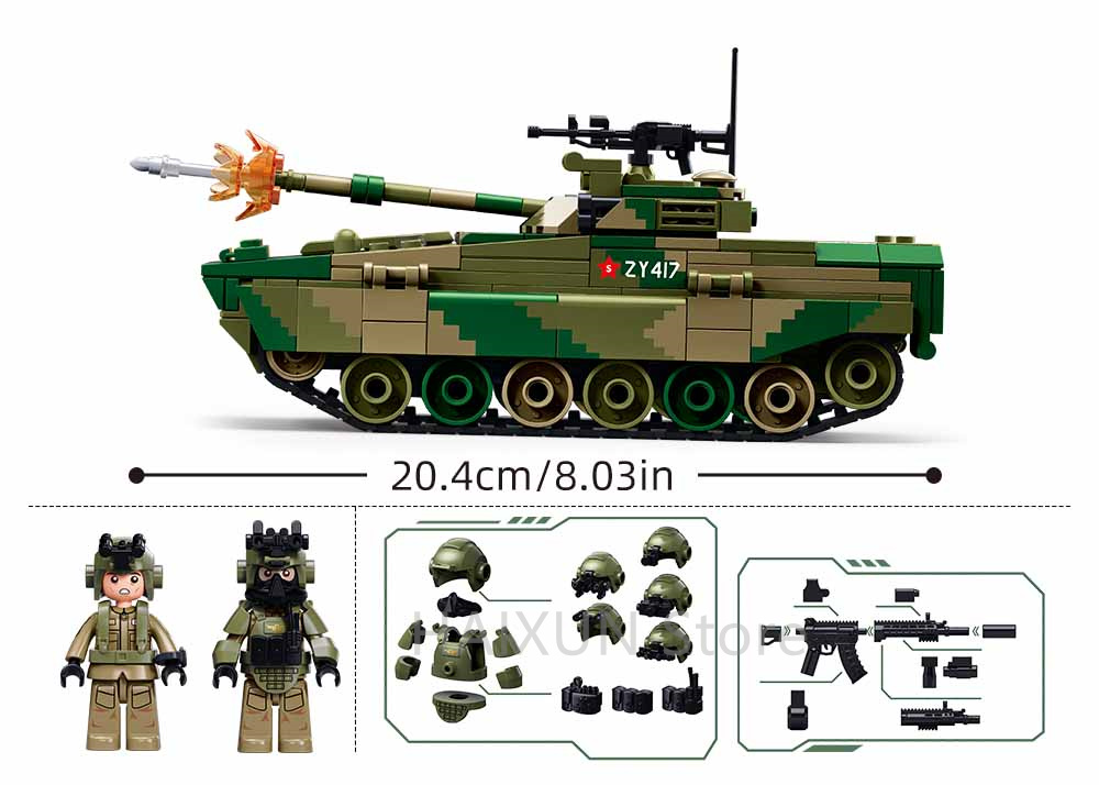 مجموعة بناء سلوبان ZBD-04AS لم - مراجعة Lego Compatible Military Tank وسعره