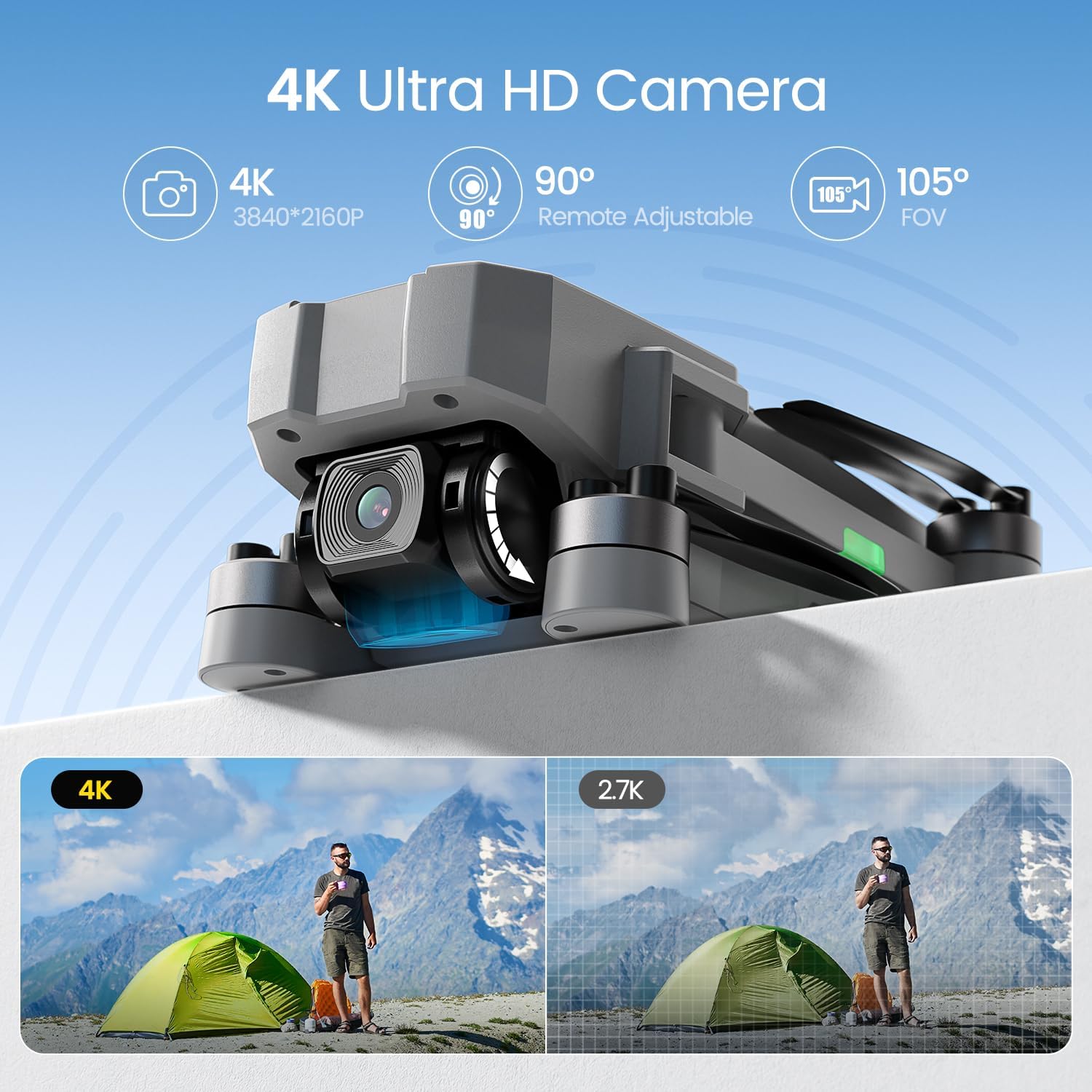 طائرات بدون طيار بكاميرا للبال - مراجعة Fpv Brushless Rc Drone 4K وسعره