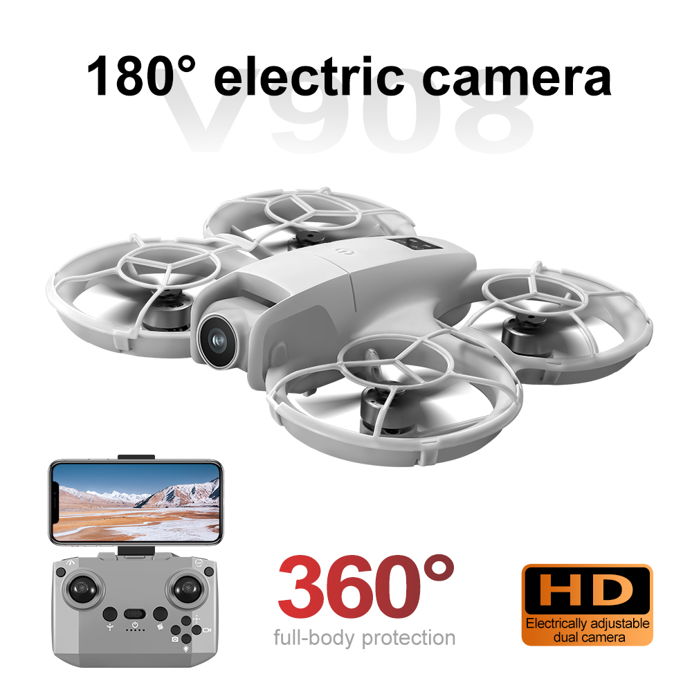 طائرة بدون طيار V908 الأصلية ا - مراجعة Fpv Brushless Rc Drone 4K وسعره