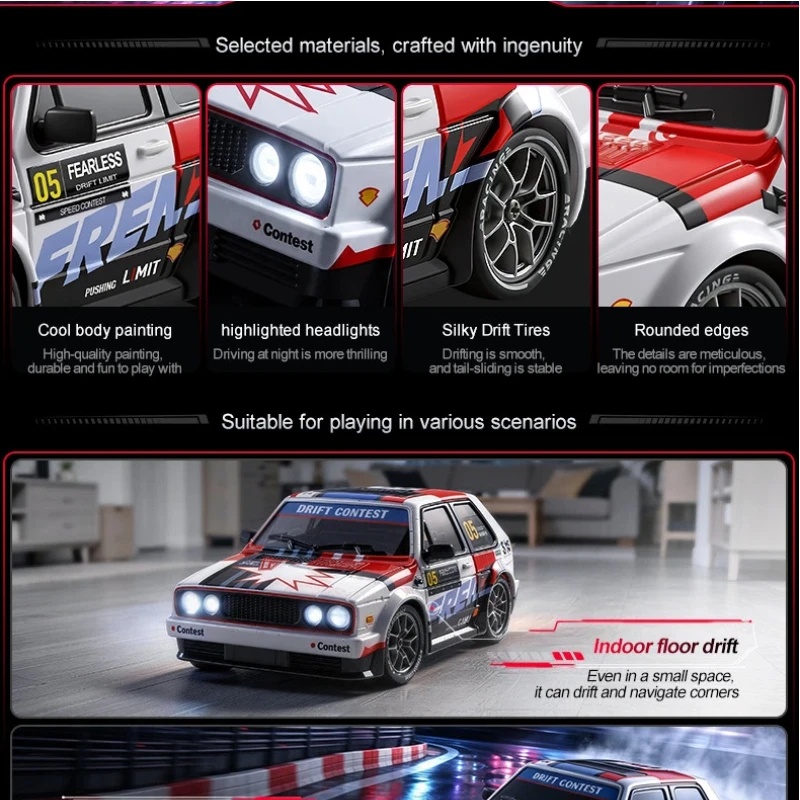 سيارة سباق جديدة S300 بمقياس 1 - مراجعة Rc Drift Car 1 24 Scale 4Wd وسعره
