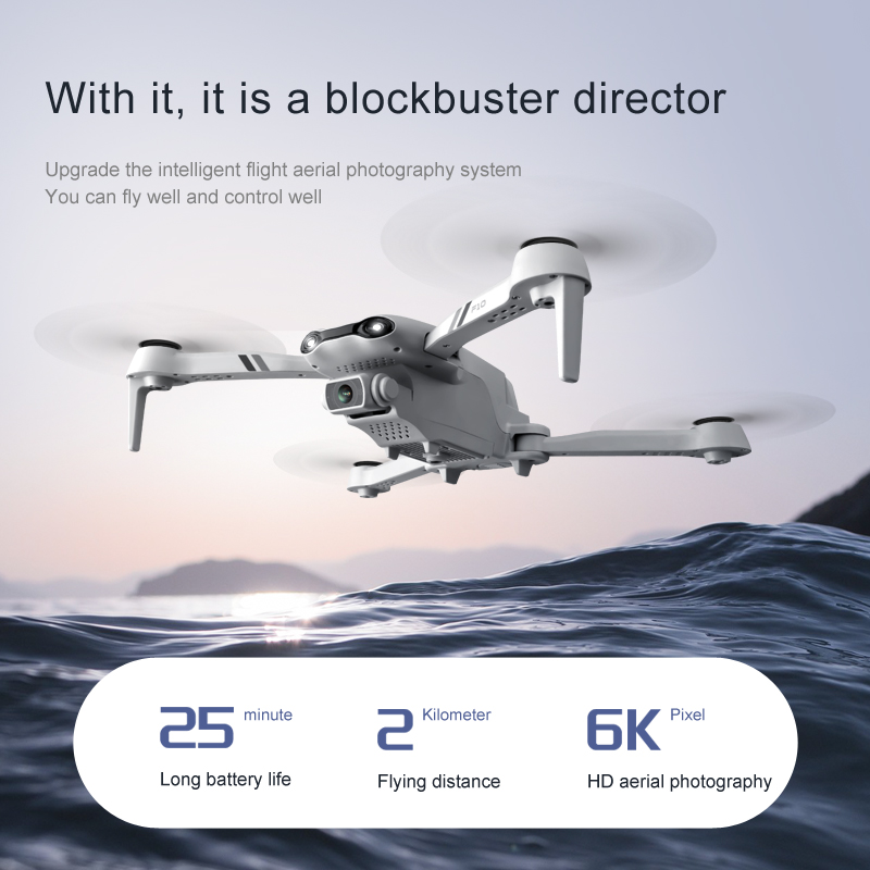 طائرة هليكوبتر F10 RC هدية مزو - مراجعة Fpv Brushless Rc Drone 4K وسعره